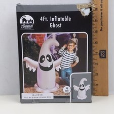 Seasonal 4 Ft Inflatable Ghost Halloween Outdoor Yard Decoration Blow Up Decor