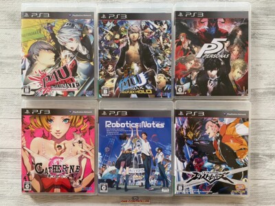 SONY PS3 Persona 4 5 & Catherine & Robotics; Notes & EX Troopers set from Japan