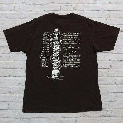 Vintage 90s Los Angeles Raiders Tour Tshirt Size XL Made in USA