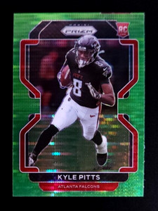 2021 Panini Prizm Kyle Pitts RC Neon Green Pulsar Rookie #341 Falcons
