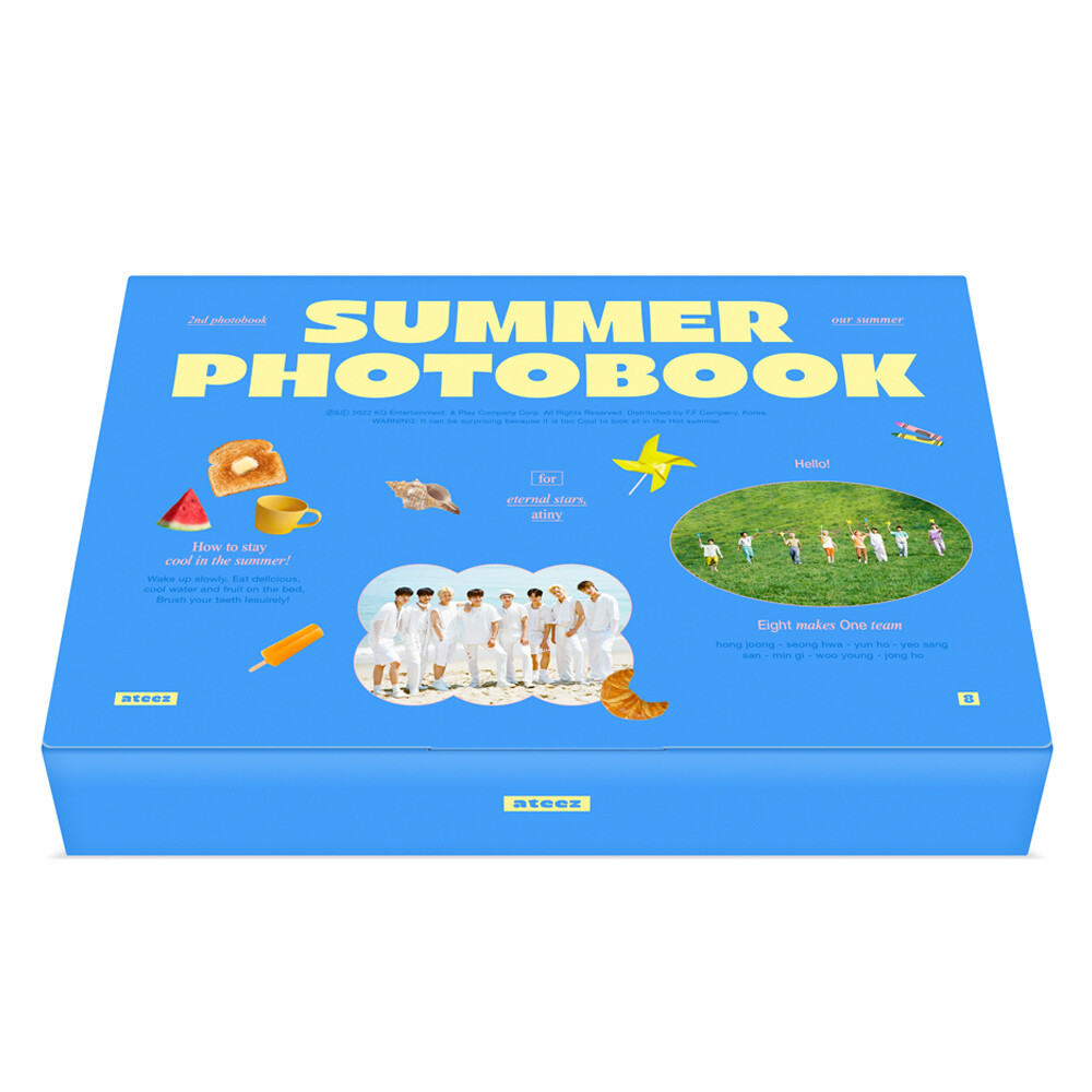 ATEEZ 2022 SUMMER PHOTOBOOK Photobook+Photocard+Etc+Tracking