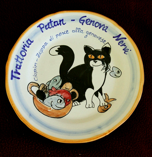BUON RICORDO PLATE SOLIMENE VIETRI ITALIAN CERAMIC GENOVA NERVI CIUPIN 2011