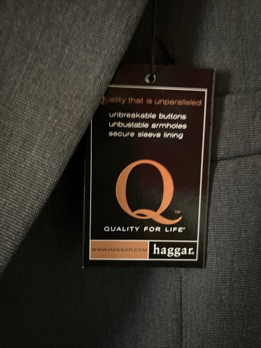 Haggar Jacket And Pants- Never Worn- Still With Tags-gray- Size On Picture Tag - Bild 2 von 7