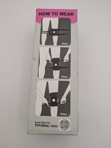 DR. BRACE Elite Knee Brace With Side Stabilizers & Patella Gel Pad ( PINK)(Sz L) - Picture 3 of 6