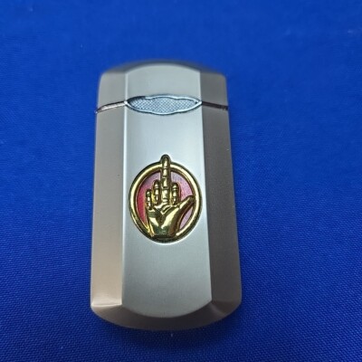 Middle Finger Metal Cigarette Refillable Torch Lighter