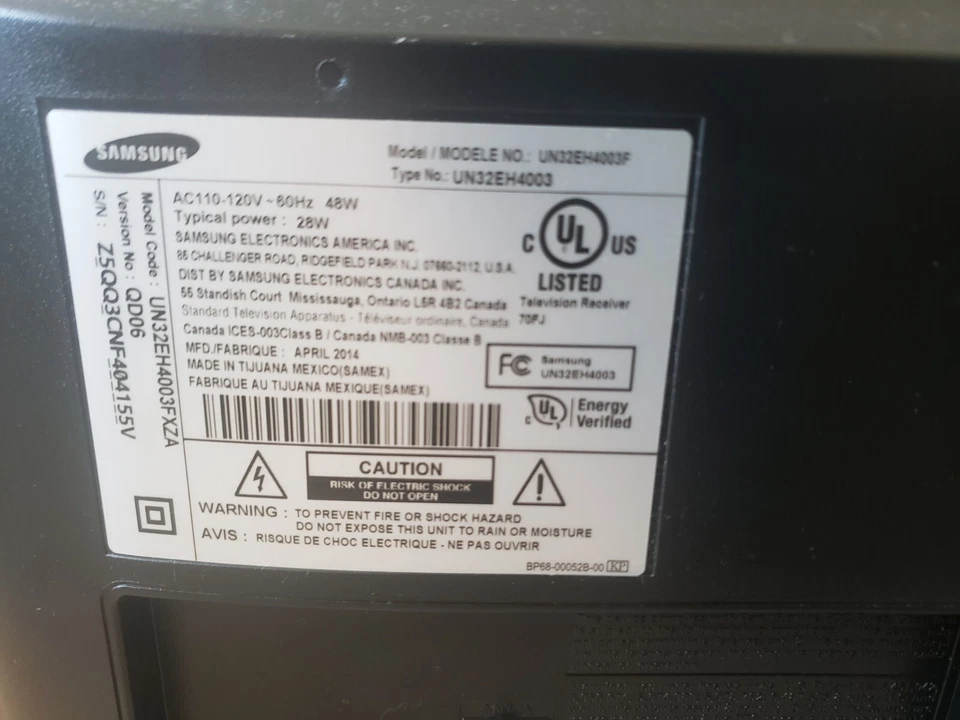 Samsung UN32EH4003F 32" 720p 60Hz LED TV - Image 4 of 4