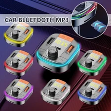 Car Wireless FM Transmitter Bluetooth MP3 Player Radio QC3.0 Fast Charging PD