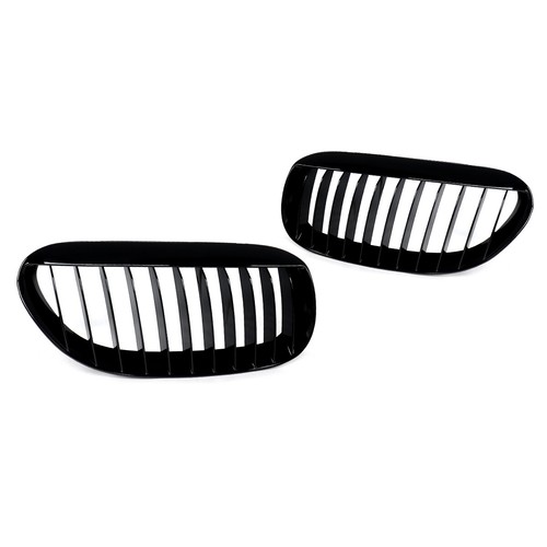 LH RH Front Bumper Hood Grill Grille For BMW E63 E64 M6 645Ci 650i 2D 2004-2010 - Picture 5 of 13