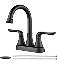 Centerset Bathroom Faucet Matte Black 4059-BH - A0009