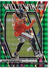 (085) 2021 Panini Mosaic Will to Win Mosaic Green #13 Allen Robinson II