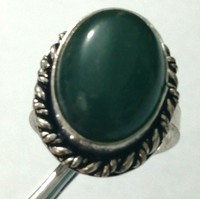 BEAUTIFUL POST MEDIEVAL VINTAGE SILVER SEAL RING WITH RARE STONE BIR...