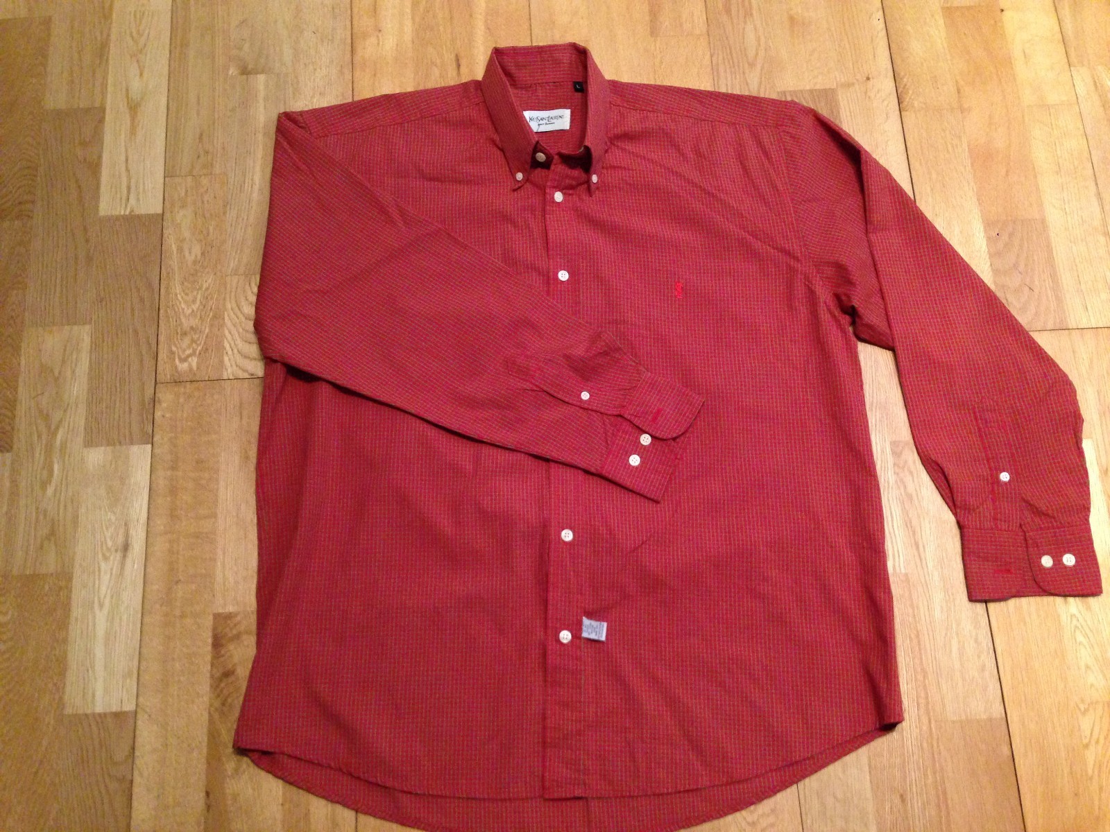 Camicia a maniche lunghe classica da uomo Yves Saint Laurent taglia L oversize YSL