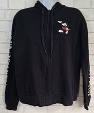 Disney The Original Mickey Mouse Hoodie Jacket Juniors M 7-9 Black Teen Full Zip