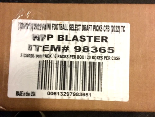 SELECT 2022 FOOTBALL "IN STOCK" DRAFT PICKS BLASTER (20 BOX) FACT. SEAL CASE