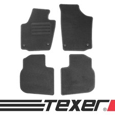 Fussmatten für Skoda Rapid Bj. 2012-  Anthrazit / Graphit Textil Fußmatten