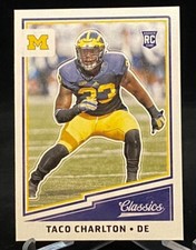 2017 Panini Classics Rookie Card #285 Taco Charlton Michigan Wolverines