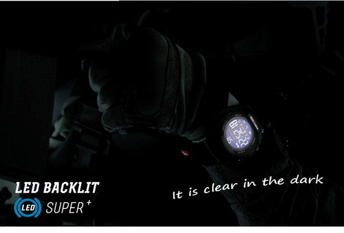 NORTH EDGE Smart Sports Watch Men's Outdoor Waterproof 100M Backlight Step Meter - Picture 10 of 14