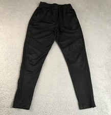 Adidas Pants Womens Medium Black Joggers Basketball Tack Running Aeroready Logo