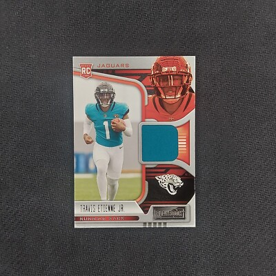 Travis Etienne 2021 Panini Playbook Rookie Materials #RMA-TET Relic RC Patch