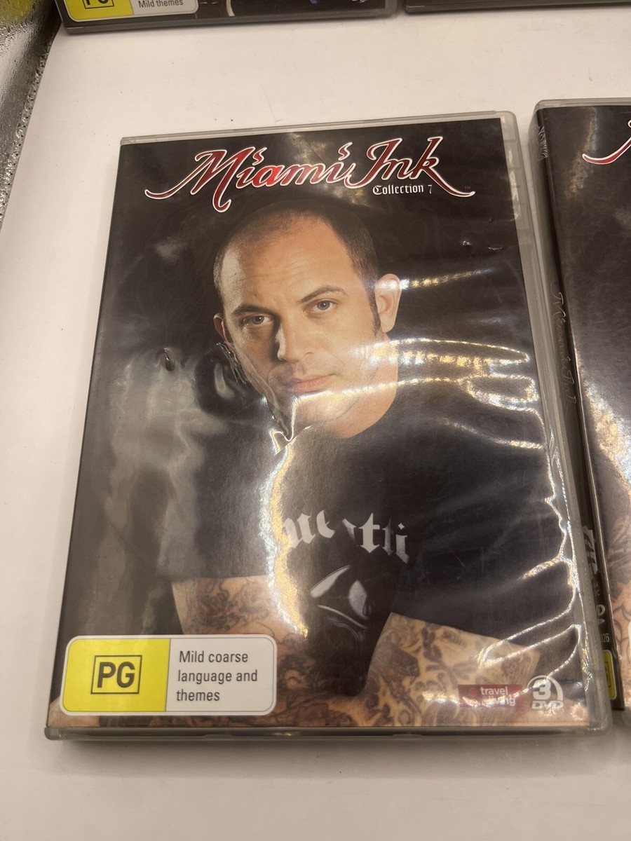 Miami Ink Seasons 3 - 7 Dvd Reality Tattoo Art Artist Television