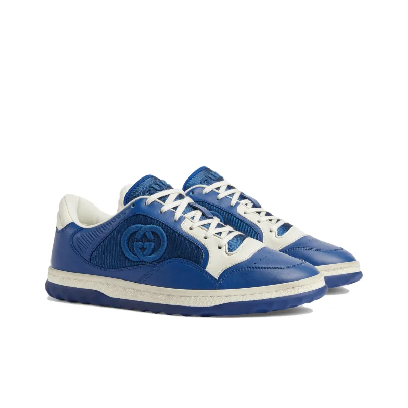 Gucci MAC80 Leather Casual Sneaker Men's Blue 778301 AAB79 4542 | eBay