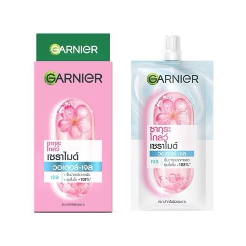 6 Sachets X 7 ml Garnier Sakura Glow Ceramide Water-Gel Radiant Skin's Barrier - Picture 7 of 8