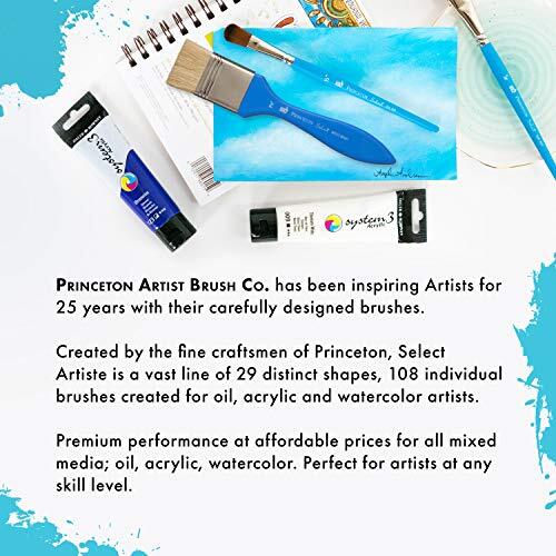 Princeton Select Artiste 3750 Series Paintbrush, Round Blender, Size 12