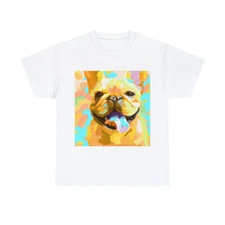Frenchie French Bulldog T Shirt Art Tee Unisex Adult Colorful Abstact Fun Pet