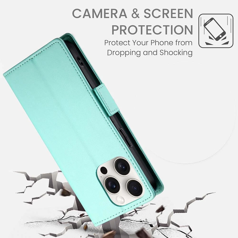 Luxury Magnetic Leather Flip Wallet Case for iPhone 11 12 13 14 15 Pro