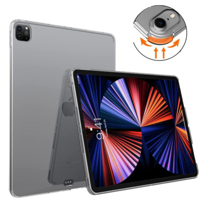 Clear Case for iPad Pro 12.9'' 6th 5th 4th 3rd 2nd 1st Gen Shockproof Slim Cover