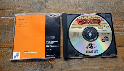 COMPLETE ✹ Prince of Persia ✹ TURBO GRAFX 16 CD Turbo Duo Game ✹ USA Version - Picture 8 of 19