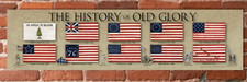 New Art Print History of Old Glory 6" x 24" Made In USA Patriotic Display