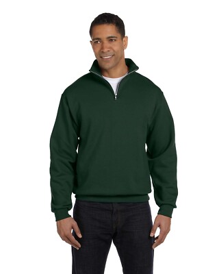 JERZEES 995M Men's NuBlend Long Sleeve 1/4 Zip Cadet Collar Sweatshirt