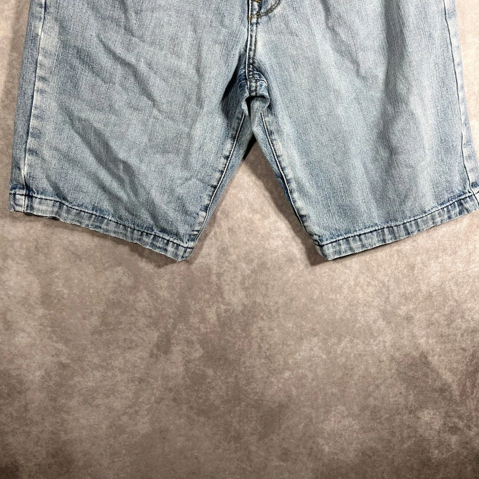 Pantalones Cortos Flypaper Para Hombre Talla 31 Azul Lavado Claro Denim Sueltos Años 90 Y2K Patinador Foto 3 de 4