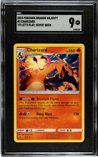Charizard graded SGC 9 for sale on eBay