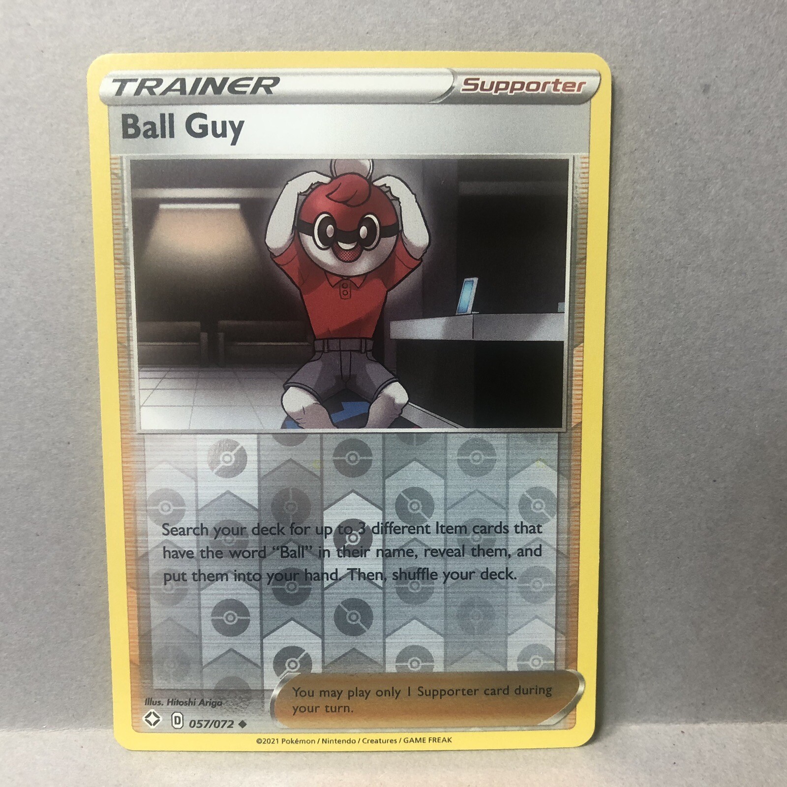 Ball Guy 57/72  Shining Fates Uncommon Pokemon Card TCG