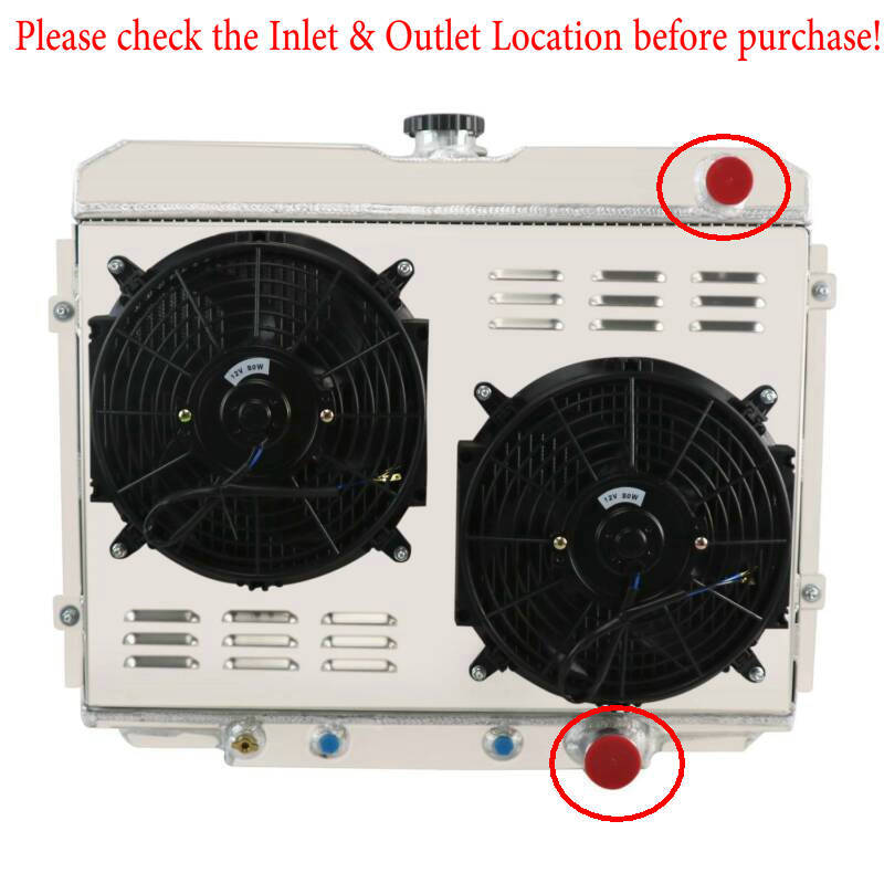 4 Row Radiator Shroud Fan For 1967-1970 Ford Mustang Base/ Mercury Cougar XR7 V8 thumbnail 2