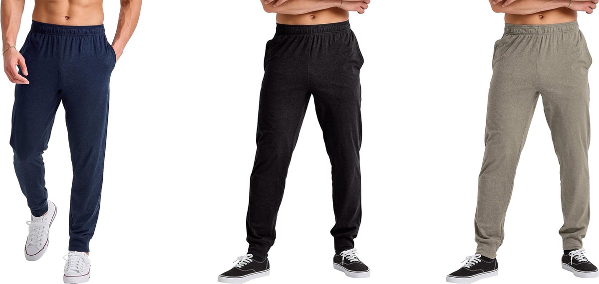 Hanes Originals Men's Tri-Blend Jogger Pants with Pockets | eBay