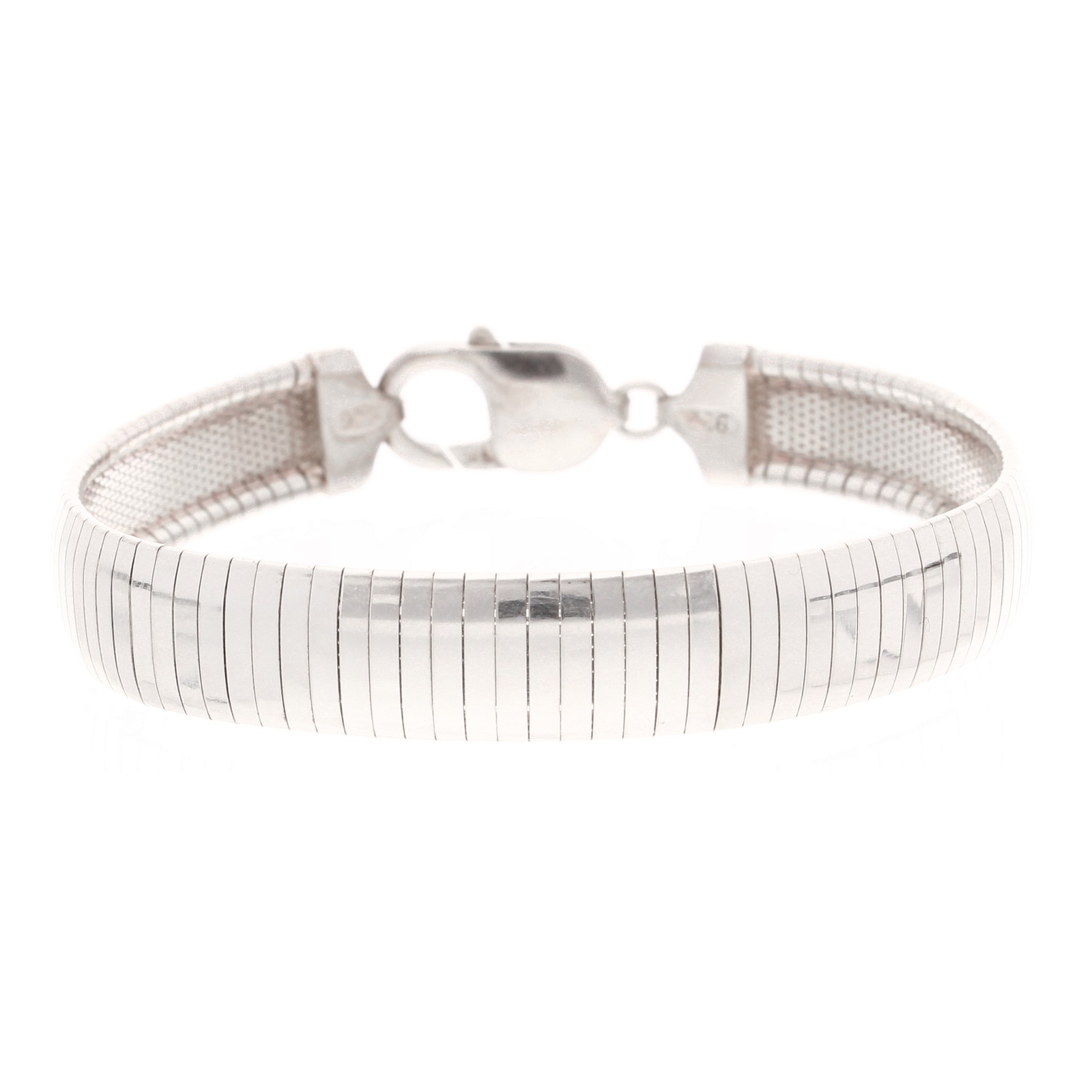Sterling Silver 7.75"" Fancy Bracelet (9.5mm Wide)