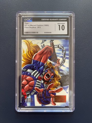 1995 SKYBOX DC VERSUS MARVEL #13 THOR CGC10
