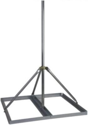 Non-Penetrating Roof Mount with 1.25'' x 60'' Mast - EZ NP-60-125 Flat Roof Mount