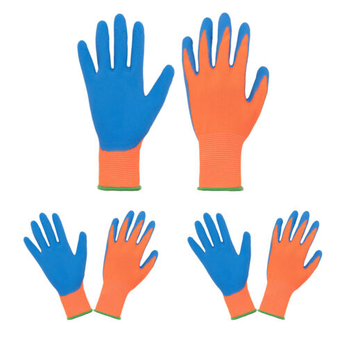 Gants de jardinage enfants mousse caoutchouc enduit enfant gant de travail de jardin 1/2/3 paires - Photo 1 sur 10