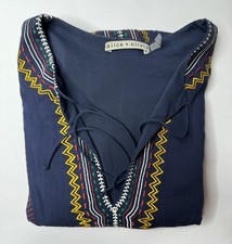 Alice + Olivia Jolene Embroidered Dress Drop Waist Size 8