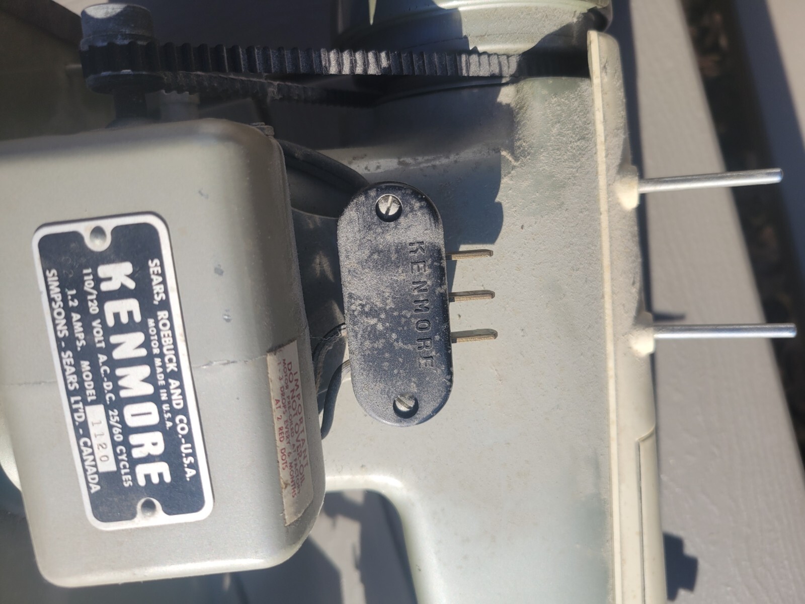 Vintage Sears Kenmore Sewing Machine Model 1120 W/ Footpedal eBay