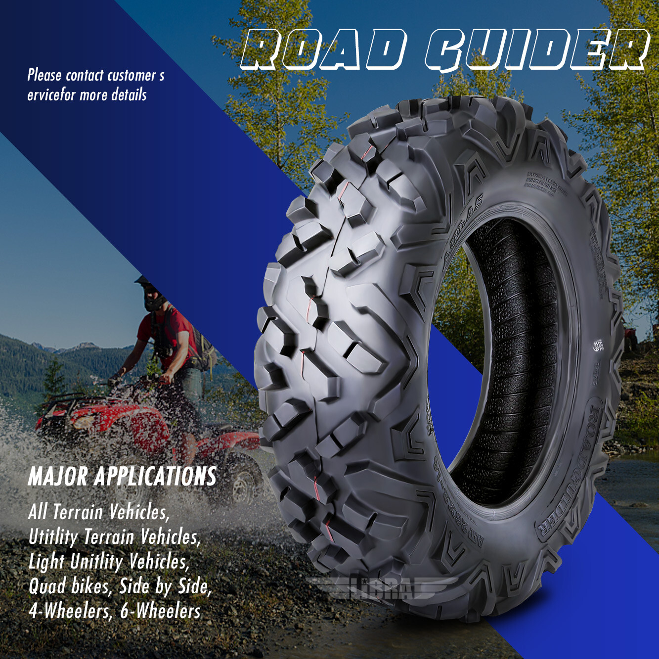 Set 2 Roadguider ATV UTV Tires 25x812 25x8x12 6PR eBay