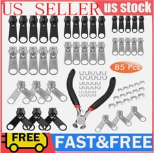 85Pc Fix A Zipper Removable Zip Slider Rescue Instant Repair Kit Replacement US