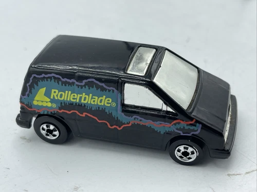 Vintage 1985 HOT WHEELS FORD BLACK VAN Rollerblade Aggressive Inline Ad 80s