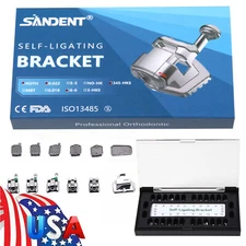 Orthodontic Self-ligating Brackets metal Dental ROTH 022 Mini Braces 1Pack st