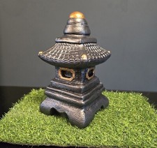 Stone Garden Pagoda Limited Edition Frostproof Statue Ornament 