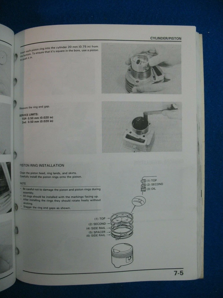 Honda 1985-1998 CH80 Elite manual de taller original de fábrica XLNT L46 Foto 3 de 4